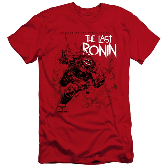 TMNT Teenage Mutant Ninja Turtles, Charging Ronin Hbo Adult Premium 'Canvas' Brand Short-Sleeve T Shirt