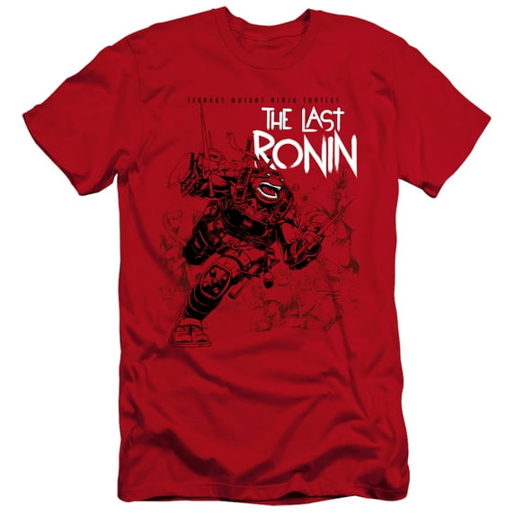 TMNT Teenage Mutant Ninja Turtles, Charging Ronin Hbo Adult Premium 'Canvas' Brand Short-Sleeve T Shirt