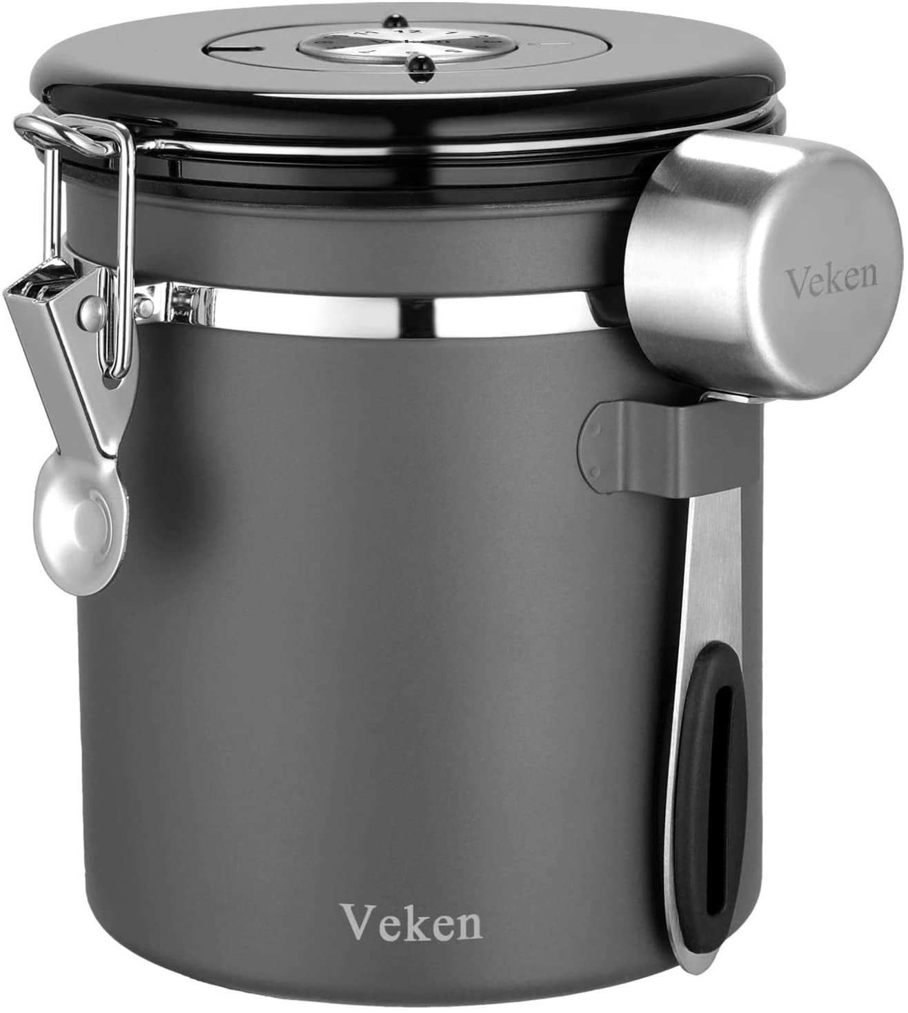 2023 Veken Coffee Canister 2 Piece Airtight Stainless Steel Coffee