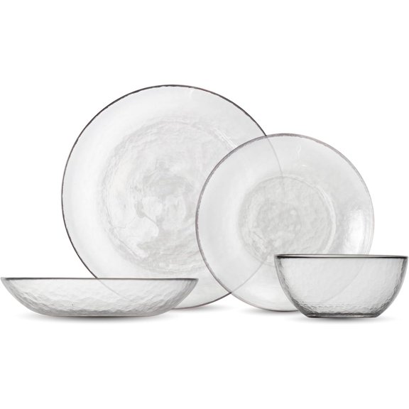 Los Cabos Place Dinnerware Set Clear - Fortessa 16 pc.