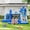 Blue, variant on Gaderth Dinosaur Themed Jumping Castle, Dinosaur Bounce House with Slide, Climbing Wall & Ball Pit, Inflatable Jumping Castle, Durable Oxford Material, Includes Air Blower & Accessories, Quick Setup