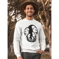 thumbnail image 2 of Girl Drawn Portrait Sweatshirt Men -Image by Shutterstock, Male 3X-Large, 2 of 4