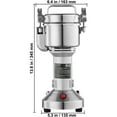 thumbnail image 6 of KFFKFF 750g Electric Grinder, 2000W Speedy Grain Mill, Stainless Pulverizer for Dry Ingredients, Spices, Cereals, Coffee, Corn, Pepper - Straight Design, 6 of 8