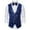 Blue, variant on Men's Slim Fit Formal Suit Vest Business Wedding Sleeveless With Adjustable Necktie For Elegant Attire Pink XXXL