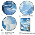 thumbnail image 3 of Designart "Minimalist Scenery Of The Glacier" Glacier Floater Framed Canvas Prints, 3 of 5