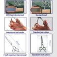 thumbnail image 5 of Lemulegu 6-Piece Stainless Steel Curved Tip Grooming Scissors Set for Dogs and Cats with Storage Box, 5 of 11