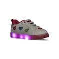 thumbnail image 2 of Athletic Works Toddler Girls Court Light Up Sneakers, 2 of 7
