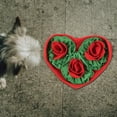 S Shaped Rose Flower Pet Dog Cat Sniffing Mat Puzzle Expend Energy