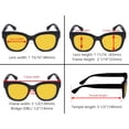 thumbnail image 4 of Eyekepper 4 Pack Oversized Blue Light Filter Glasses Women Computer Reading Glasses Amber Tinted +0.50, 4 of 6