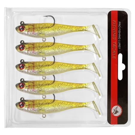 Fishing Lures Baits Artificial Crankbait Swimbait Sinking T-Tail Soft Fishing Lure Bait Bass Trout Walleye Freshwater Rel 9cm 12.5g Sinking Soft Bait 9 Inch 1PC