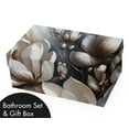 thumbnail image 7 of Ambesonne Brown Bathroom Decor Set in a Gift Box, Magnolia Petals Grunge Back, 4 Pcs, Umber and Blue Grey, 7 of 7