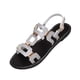 thumbnail image 1 of Correas de Tacón para Tacones Altos Estilo Rojo Corte Sandalias Planas, Tacones Altos Negros para las Mujeres Inspirado Correa de Tobillo Ajustable, 1 of 9