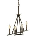thumbnail image 3 of Beaumont Lane 4 Chandelier Léger en Bronze Frotté, 3 of 5