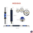 thumbnail image 3 of Kit de Mancuernas Pesas Con Barra Pitipa 30kg JM160, 3 of 10