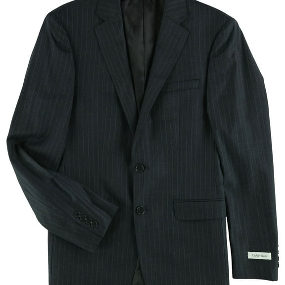 Calvin Klein Mens Slim-fit Two Button Blazer Jacket, Blue, 38 Short