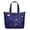 Cute, variant on Large Capacity Travel Tote Bag Featuring Space Galaxy Aesthetic Lightweight Weekender Bag with Astronaut, Rocket, Nebula Cosmic Design for Business Gym