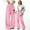 Pink, variant on Dpytoraw Girl's Bowknot Baggy Sweatpants Lightweight Straight Leg Athletic Pants with Pockets Size 11-12 Years