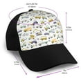 thumbnail image 2 of Naloa Transport 1 Adult adjustable Print Baseball Hat, Patchwork curved brim baseball capfor Men and Women, One Size, 2 of 5