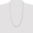 thumbnail image 2 of Diamond2Deal 925 Sterling Silver 1.75 mm Round Spiga Chain Necklace for Women 28", 2 of 6