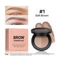 thumbnail image 2 of 6 Colors Natural Smooth Eyebrow Powder for Define & Filling with Brow Brush, Long Lasting Eyebrow Kit Enhance Natural Eye Brows Blending, Compact Eye Powder Palette with Mirror(1PC), 2 of 7