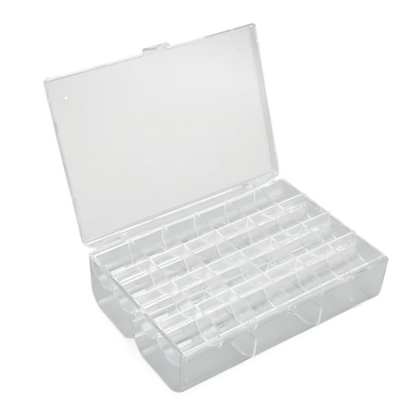 Organizador De Pendientes Acrílico Transparente 30 Rejillas Caja Organizadora De Pendientes Apilable Portátil L
