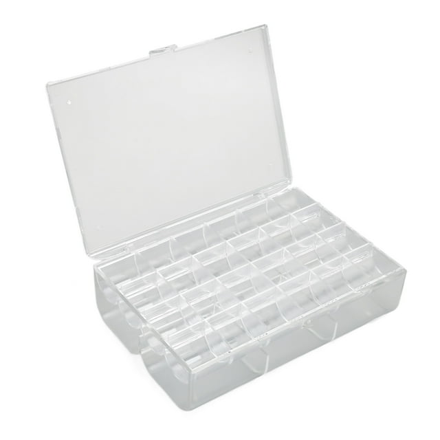 Organizador De Pendientes Acrílico Transparente 30 Rejillas Caja Organizadora De Pendientes Apilable Portátil L