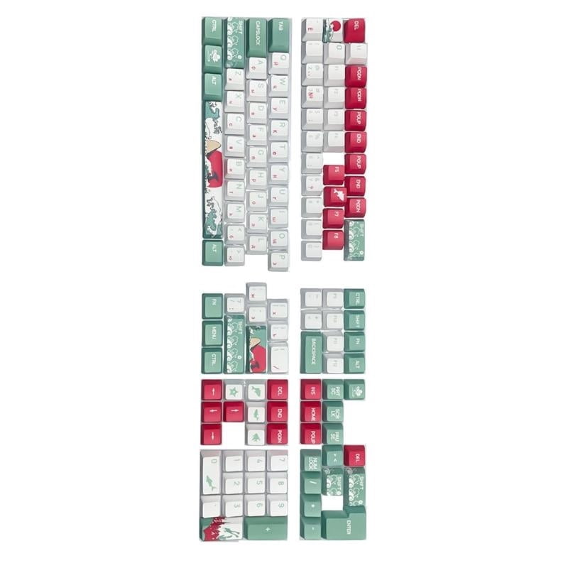 Coral Sea Design Russian Keycaps for Cherry M Switch Mechanical Keyboard ,PBT DA/OEM Height for Typists and Gamers
