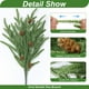 thumbnail image 4 of Ramas Artificiales de Pino Norfolk con Piñas | Follaje Verde Realista de 41 Cm para Decoración Navideña | Arreglos Florales y Centros de Mesa para Interiores y Exteriores (Diy), 4 of 6
