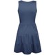 thumbnail image 5 of Vestido corto informal de verano con cuello en V, sin mangas, con botones y bolsillos para mujer, 5 of 5