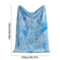 thumbnail image 3 of chaungfeng Double-sided Thicken Faux Fur Throw Blanket, Blue Soft 39"x59" Fluffy Bed Blanket, Cozy Shaggy Plush Decorative Couch Throw, Furry Fuzzy Lap Blanket for Women Men Gift, 3 of 6