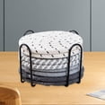 thumbnail image 6 of Fiocias 8Pcs Drink Coasters, Water Absorbent Coasters Tabletop Protection Heat Resistant Gray Theme, 6 of 9
