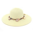 thumbnail image 2 of Lady Foldable Casual Cap Wide Sun Straw Beach Hat For Women, 2 of 2
