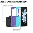 thumbnail image 4 of SPYCASE Tough Series Case for Samsung Galaxy Z Flip 5 5G (2023), [Rugged Protection] Dual Layer Rugged Protective Case with Holster & Kickstand (Purple/Teal), 4 of 6