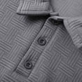 thumbnail image 7 of Krdevn Mens Shirts - Men's Trend Of Fall and Winter Tops Shirt Texture Texture Men's Sports Shirt,Mens Fall Shirts,Color:Grey,Size:XL, 7 of 7
