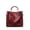 burgundy, variant on Handbag women's cross-border hot-selling new bag high-end fashion embossed tote bag large-capacity mother bucket bag