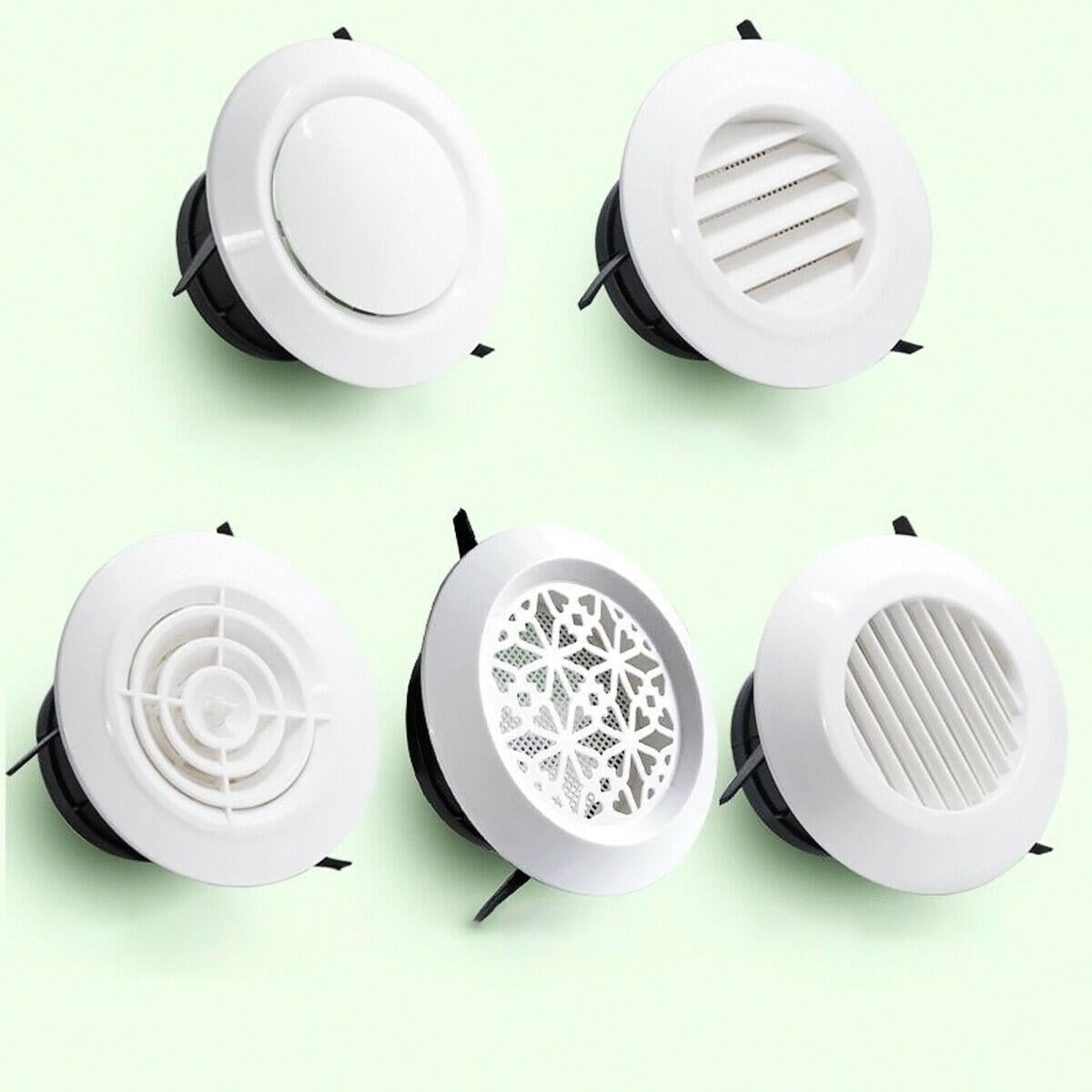 3inch Internal Ventilation Grille Round White 75mm Duct Extractor Fan Tool Safe