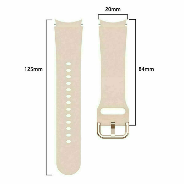  Samsung Silicone Watch Band Strap Medium / Large, For Galaxy  Watch 4 and Galaxy Watch 4 Classic, US Version : Cell Phones & Accessories