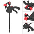 thumbnail image 3 of Kezqiaxn Home Supplies 6Pcs 91Mm Wood Working Bar F Clamp Clamps Grip Ratchet Quick Release Fixed, 3 of 9