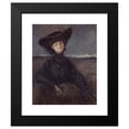 thumbnail image 2 of Jean-Louis Forain 12x14 Black Modern Framed Museum Art Print Titled - Portrait of the Countess Anna De Noailles, Nee Brancovan (1876-1933), Poet (1905), 2 of 5