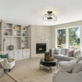 thumbnail image 4 of LNC 4-Light 12-in Bronze LED Semi-flush Mount Light, Dome Modern Farmhouse Ceiling Light, 4 of 13