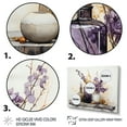 thumbnail image 3 of Designart "violet Beige Minimalism Balance And Contrast" Abstract Still Lifes Floater Framed Wall Art Print, 3 of 7
