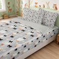 thumbnail image 2 of Erosebridal Goose Zipper Queen Comforter Set with Fitted Sheet and 2 Pillowcases for Girls, Black Bows Zipper Bedding Set, Gray Reversible, 2 of 7