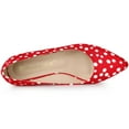 thumbnail image 5 of Unique Bargains Women's Pointed Toe Polka Dots Kitten Heels Pumps, 5 of 7