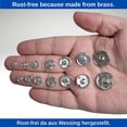 thumbnail image 4 of Sewing Snap Buttons, Ø 12 mm, 20 pairs in Silver, Fasteners for Clothing and Textiles, Stainless Steel Spring Fastener, DIY Accessories, Buttons for Clothing Repair, Sewing, 4 of 4