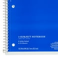 Pen+Gear 1Subject Notebook, Wide Ruled, Blue, 70 Sheets