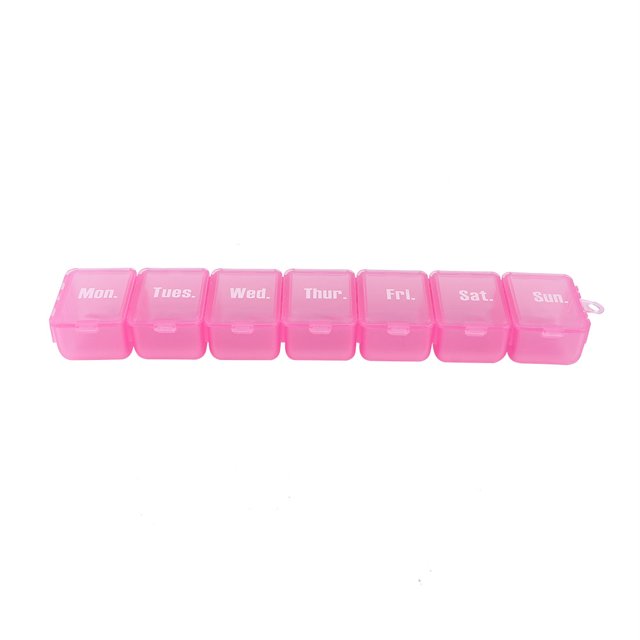 Pastillero con soporte para medicina diaria de 7 días, pastillero mensual, organizador, estuche dispensador() NikouMX Muebles