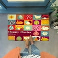 thumbnail image 6 of RyanK Easter Decorations Easter Day Door Mat - Front Door Mat - Bath Rug Super Absorbent Dry - Rubber Backing Non Slip Washable Bathroom Floor Mats -Green 16x24 IN, 6 of 8