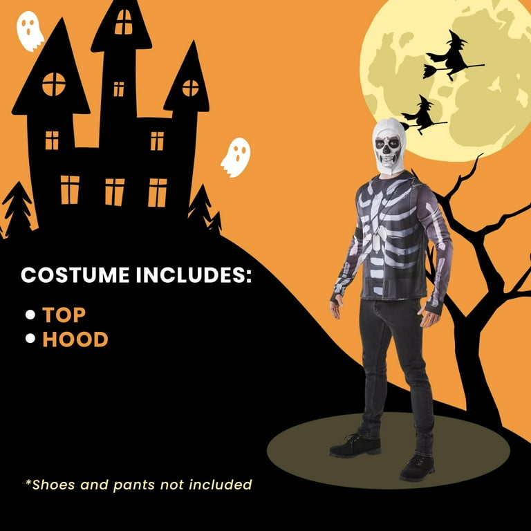 Rubies Costume Skull Notturno per ragazzi, Tutta glow in dark, Oficial Rubies per halloween