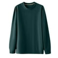 thumbnail image 1 of Timegard Hauts Grande Taille pour Femmes Chandails en Molleton Col Rond Manches Longues Chandail Ample Automne Décontracté Hauts, 1 of 9