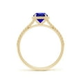 thumbnail image 2 of Angara Natural 0.9 Ct. Tanzanite Solitaire Ring in 14K Yellow Gold for Women (Ring Size: 3.5), 2 of 9